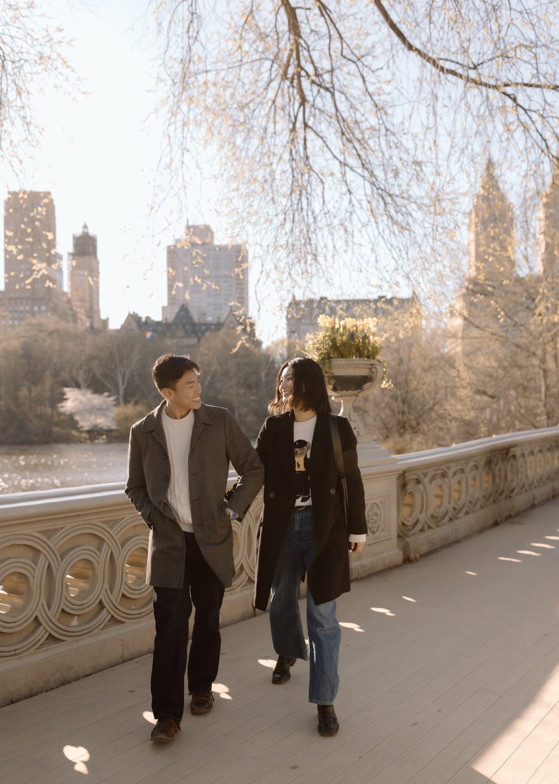 Rachel and Vinh on the Bow Bridge, Central Park